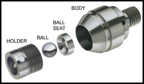 CMD ball check valve component detail